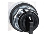 Comutator Rotativ 30mm 3 Poziții Negru