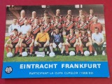 Foto fotbal - EINTRACHT FRANKFURT (sezonul 1988-1989) dimensiuni mari 20x15 cm