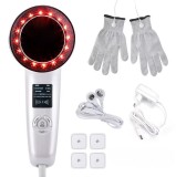 Cumpara ieftin Aparat masaj EMS 6 in 1, CUANTIS, ultrasunete 1MHz, microcurent, infrarosu, LED 6 culori, ioni negativi, tonifiere, hidratare si sculptare corporala,