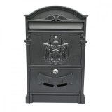 Cutie Postala Breckner Germany Antracit 26x9x41cm Otel Galvanizat Negru cu Incuietoare si Chei + Accesorii Montaj