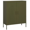 Gossi dulap de depozitare, verde masliniu, 80x35x101,5 cm, otel