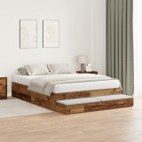 vidaXL Cadru de pat din lemn vechi 140x200 cm