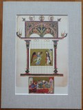 Icoana in passe - partout panzat; Cromolitografie religioasa, Georgia, URSS, 1940