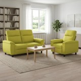 Cumpara ieftin Set de canapea 2 pcs Verde deschis Tesatura