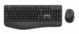 Cumpara ieftin Kit tastatura + mouse Serioux NK9810WR, wireless 2.4GHz, US layout,