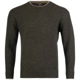 Jack Pyke Ashcombe Pulover 100% l&acirc;nă de miel cu guler O, culoare oliv, mărimea M