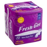 Absorbante sanitare Ultra Super Plus, 12 bucăți, 28 cm, pentru protecție maximă zi și noapte, CMCLASS