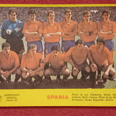 Foto echipa fotbal - SPANIA (CM Italia 1990)