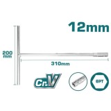TOTAL - CHEIE TUBULARA CU MANER IN T - 12MM, 200X310MM (INDUSTRIAL) PowerTool TopQuality