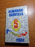 Almanah scanteia - din anul 1981