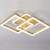 Lustra Led Auriu Sina 80w Telecomanda 300+300mm SPN DL75L182