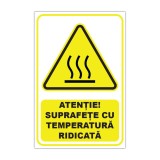 Indicator de avertizare &bdquo;Atenție! Suprafațe cu temperatură ridicată&rdquo;