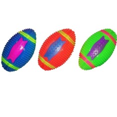 Jucarie minge rugby cu led 11 cm
