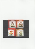 CIUPERCI SERIE COMPLETA NOMINAL,CU MARGINE DE COALA,2017 MNH,ROMANIA.