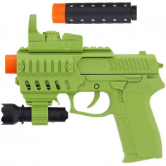 Pistol camuflaj Toi Toys cu lumini si sunete