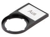 Cadru cu plăcuţă descriptivă 30x50mm pentru RMQ-Titan