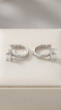 Cumpara ieftin Cercei Creole din Argint 925 Radiant Emerald Cut, 17 mm,