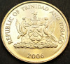 Moneda exotica 10 CENTI - TRINIDAD TOBAGO, anul 2006 *cod 2319 = A.UNC, America Centrala si de Sud