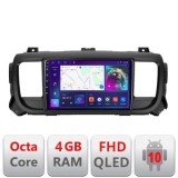 Navigatie Citroen Jumpy Toyota Proace Peugeot Traveller B-jumpy16 Android Ecran QLED octa core 4+64 carplay android auto kit-jumpy16+EDT-E309V3 v3 Car