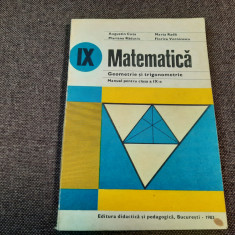 MATEMATICA Geometrie Si Trigonometrie Manual Pentru Clasa A IX -Augustin Cota