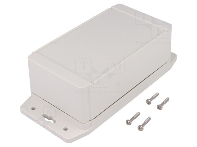 Carcasă Universală cu Lame de Fixare 91x159x62mm Gri