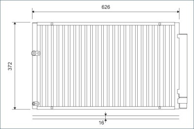 VALEO 812880 Condensator climatizare foto