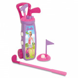 Set crose de golf cu Troller Barbie roz, Dede