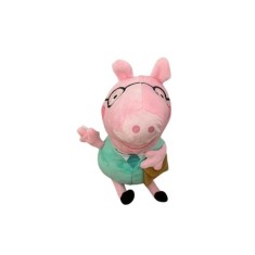 Figurina Tata Pig, celebrul personaj animat Peppa Pig, 25cm, verde