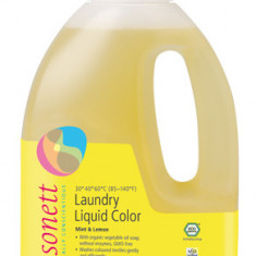 Detergent Ecologic Lichid pentru Rufe Colorate Menta si Lamaie Sonett 1.5L