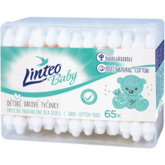 Linteo Baby bețișoare din bumbac pentru copii 65 buc