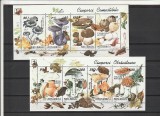 ROMANIA 1994 LP1349 CIUPERCI COMESTIBILE SI OTRAVITOARE BLOCURI MNH NESTAMPILATE
