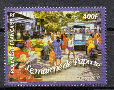 POLINEZIA FRANCEZA 2002, Piata din Papeete, serie neuzata, MNH foto