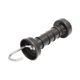 Maner poarta pentru gard electric cu carlig si arc, negru, Breckner Germany