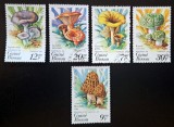 Set timbre Guineea‑Bissau &ndash; Ciuperci / Fungi &ndash; 5 piese, obliterate, 1983