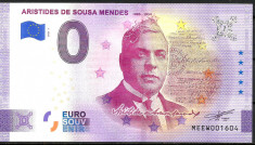 NOU : 0 EURO SOUVENIR - PORTUGALIA - CONSULUL A . DE SOUSA MENDES - 2021.1 - UNC foto