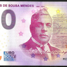 !!! 0 EURO SOUVENIR - PORTUGALIA - CONSULUL A. DE SOUSA MENDEZ - 2021.1 - UNC