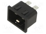 Conector alimentare AC 16A 250VAC BULGIN IEC 60320