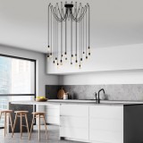 Cumpara ieftin Lustra Kabluni Negru 246x246x102 cm