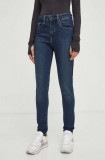 Levi&#039;s jeansi 721 HIGH RISE SKINNY femei, culoarea albastru marin