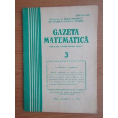 Revista Gazeta Matematica. Anul LXXXVIII, nr. 3 / 1983