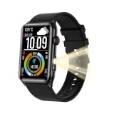 Cumpara ieftin Smartwatch iSEN G50, Silicon Negru, 1.57, IPS HD, Bluetooth 5.4, Apeluri Bluetooth, Puls, SpO2, Temperatura, Somn, HRV, Moduri Sport, IP68, Baterie 25