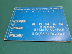 INSTRUCȚIUNI DE EXPLOATARE ȘI &Icirc;NTREȚINERE DAC ROMAN DIESEL R8.135F/FA/FAE 1975*2