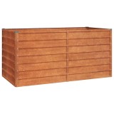 Cumpara ieftin Strat inaltat de gradina, ruginiu, 160x80x77 cm, otel corten