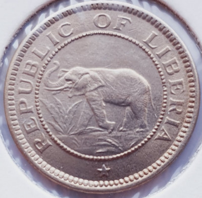 2024 Liberia 1/2 cent 1941 km 10 foto