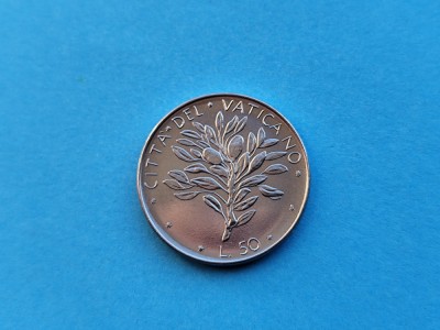 50 Lire 1973 Vatican-UNC-RAR foto