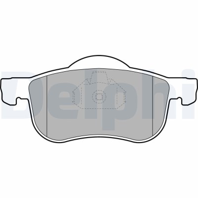 DELPHI LP1458 set placute frana,frana disc foto
