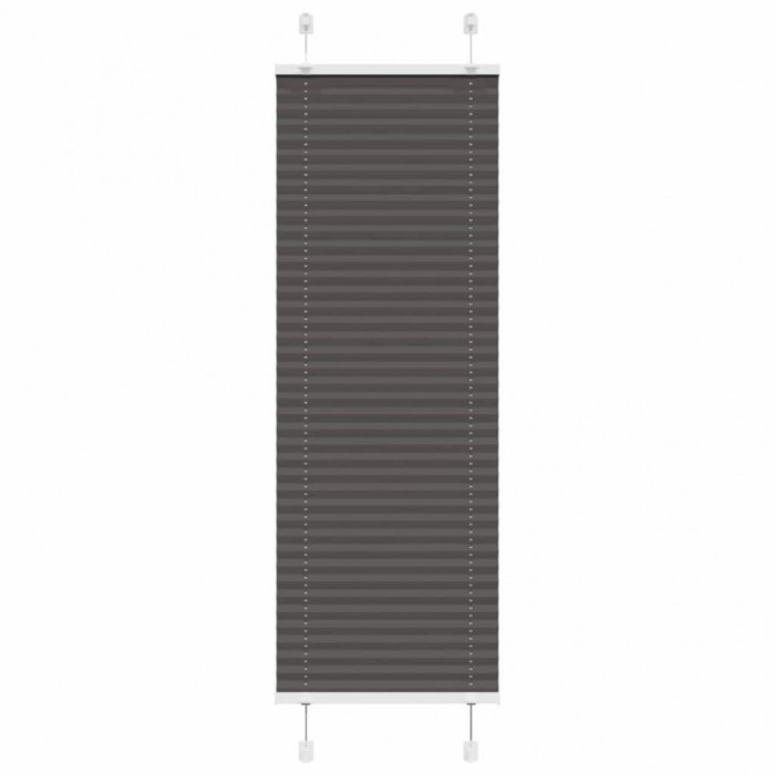 Jaluzea plisată negru 50x100 cm Lățime țesătură 49,4cm poliester