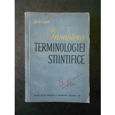G. Goian - Insusirea terminologiei stiintifice