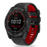 Curea Tech-Protect Iconband Pro pentru Garmin Fenix 5/6/6 Pro/7 Negru/Rosu