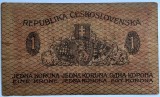 Cehoslovacia 1 Korun 1919, Bancnota Veche, Europa